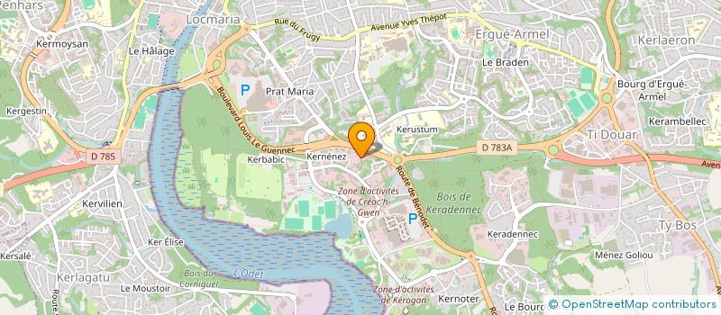 localisation de l'entreprise ARION CONSEIL EXPERTISE à QUIMPER