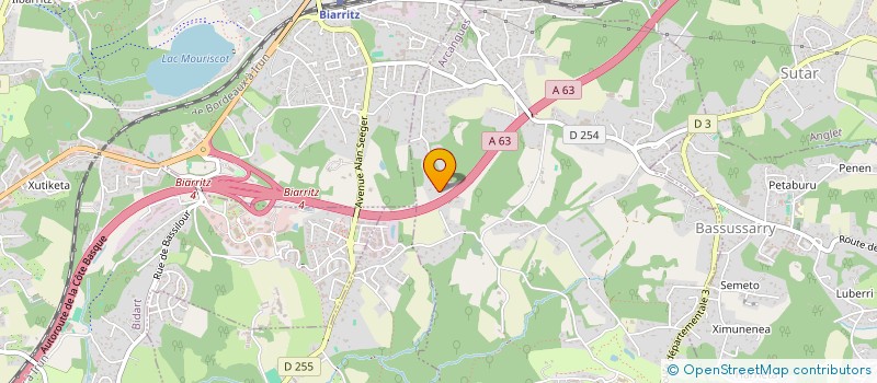 localisation de l'entreprise ARIONIS à ARCANGUES