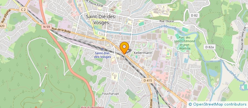 localisation de l'entreprise ARIPP  SAINT-DIE-DES-VOSGES