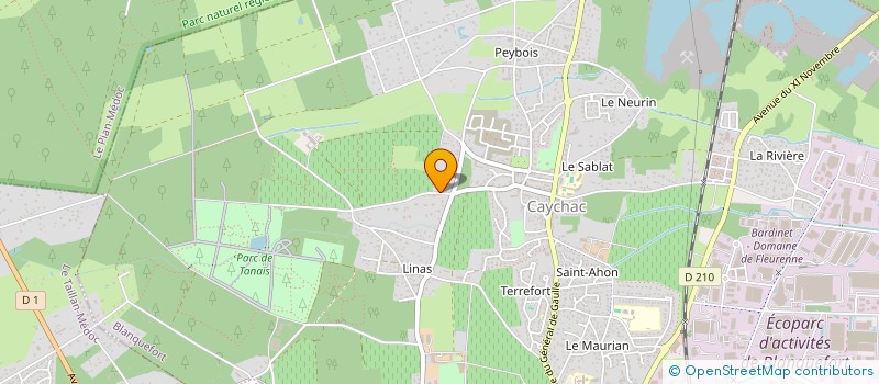localisation de l'entreprise ARIS à BLANQUEFORT