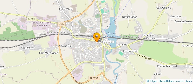 localisation de l'entreprise ARIS  ROSPORDEN