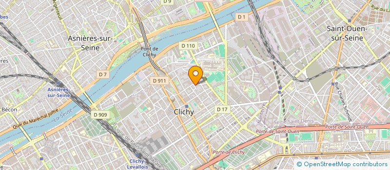 localisation de l'entreprise ARIS CONSULTING à CLICHY