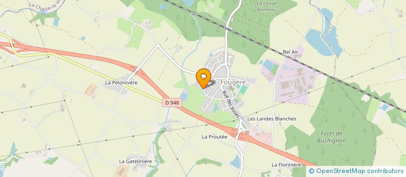 localisation de l'entreprise ARIS IMMO  FOUGERE