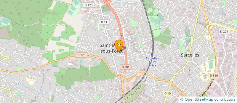 localisation de l'entreprise ARIS IMMOBILIER à SAINT-BRICE-SOUS-FORET
