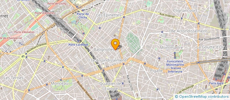 localisation de l'entreprise ARIS TEX à PARIS