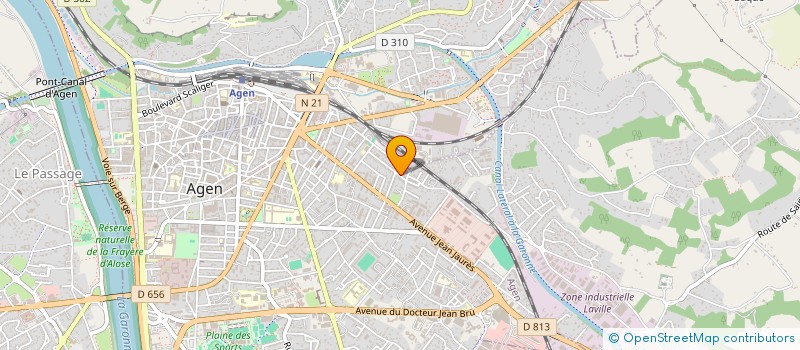 localisation de l'entreprise ARISE ESPORT  AGEN