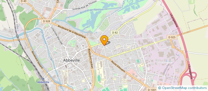 localisation de l'entreprise ARISE GROUP à ABBEVILLE