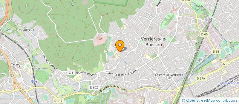 localisation de l'entreprise ARISO  VERRIERES-LE-BUISSON