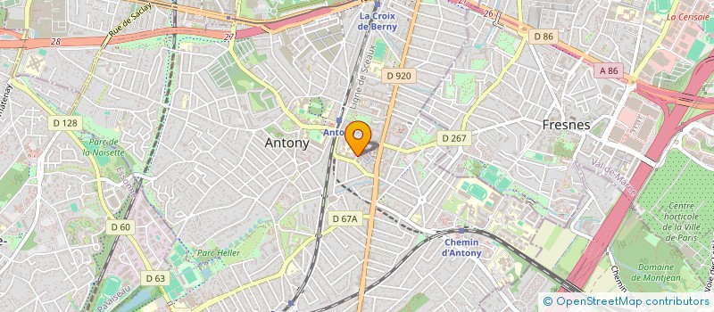 localisation de l'entreprise ARISTE SARL à ANTONY