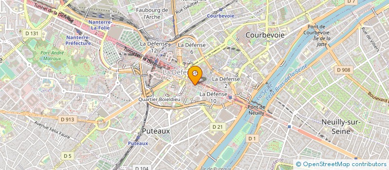localisation de l'entreprise ARISTEE DATA à PUTEAUX