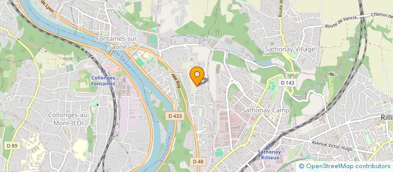 localisation de l'entreprise ARISTIB  FONTAINES-SUR-SAONE