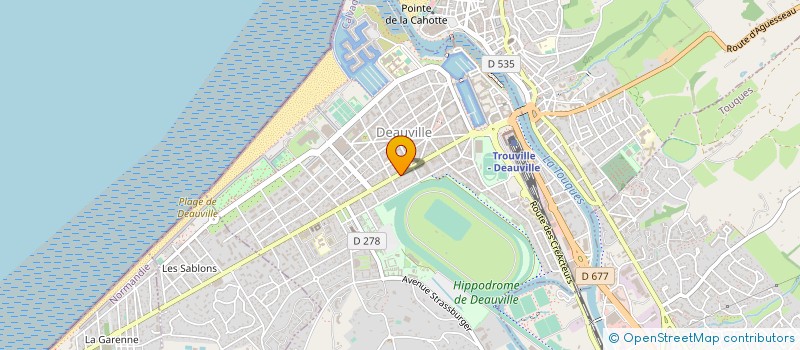 localisation de l'entreprise ARISTIDE 14  DEAUVILLE