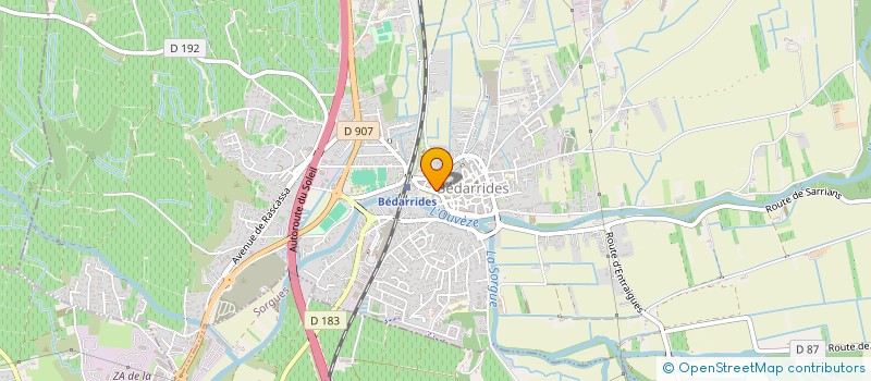 localisation de l'entreprise ARISTIDE  BEDARRIDES