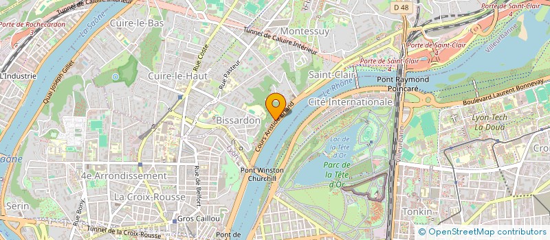 localisation de l'entreprise ARISTIDE à CALUIRE-ET-CUIRE