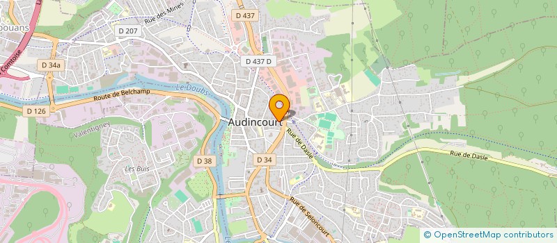 localisation de l'entreprise ARISTIDE BRIAND  AUDINCOURT