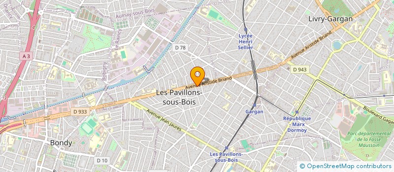 localisation de l'entreprise ARISTIDE KZ  LES PAVILLONS-SOUS-BOIS