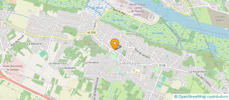 localisation de l'entreprise ARISTO VTC 44  LA MONTAGNE