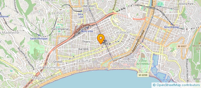 localisation de l'entreprise ARISTONE'S à NICE