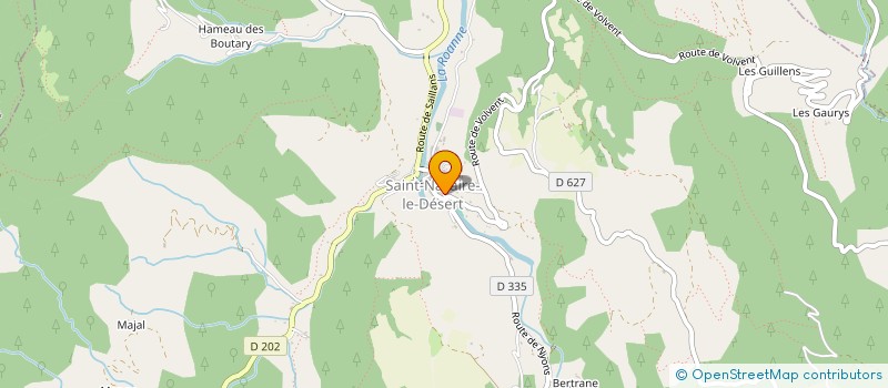 localisation de l'entreprise ARISTOPHANE (EQUILIBRE DU MASCULIN ET DU FEMININ)  SAINT-NAZAIRE-LE-DESERT