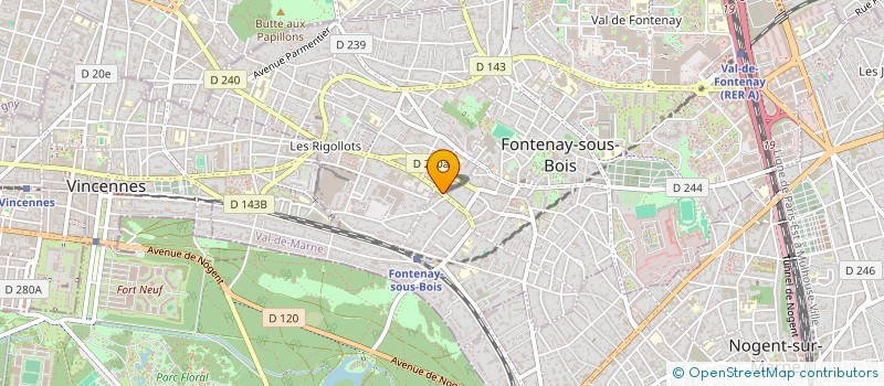 localisation de l'entreprise ARISTOTE à FONTENAY-SOUS-BOIS