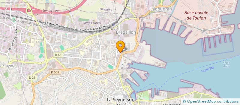 localisation de l'entreprise ARISTOTE GROUPE à LA SEYNE-SUR-MER