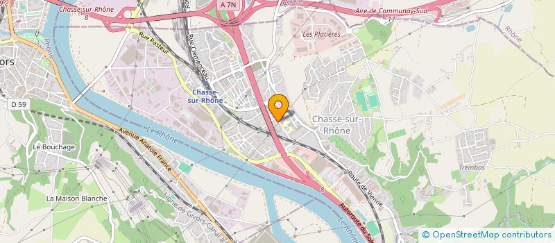 localisation de l'entreprise ARITRANS à CHASSE-SUR-RHONE