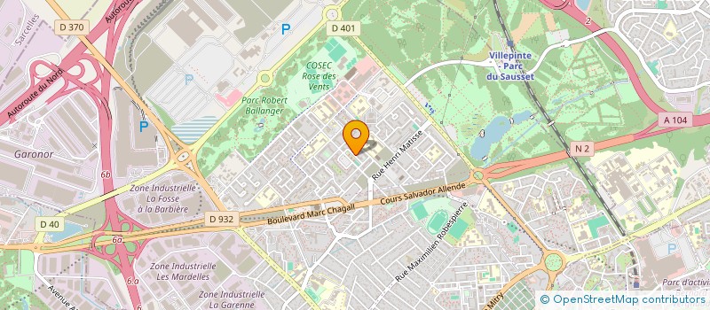localisation de l'entreprise ARIUS à AULNAY-SOUS-BOIS