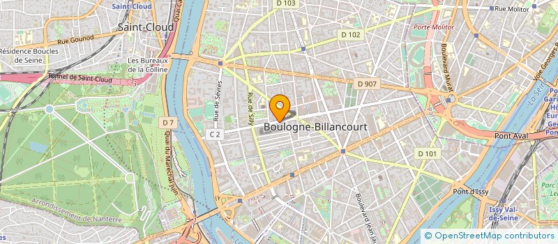 localisation de l'entreprise ARIUS YOGA à BOULOGNE-BILLANCOURT