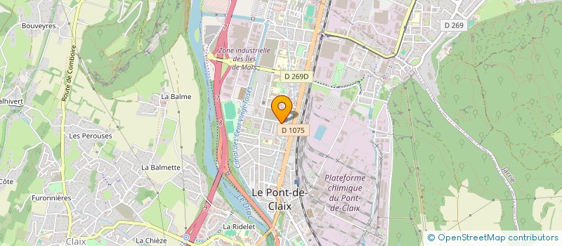 localisation de l'entreprise ARIVE ETANCHEITE  LE PONT-DE-CLAIX