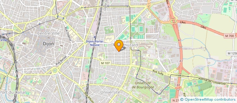 localisation de l'entreprise ARIVINY à DIJON