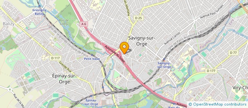 localisation de l'entreprise ARIX à SAVIGNY-SUR-ORGE