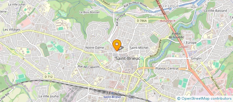 localisation de l'entreprise ARIYA RESTAURANT  SAINT-BRIEUC