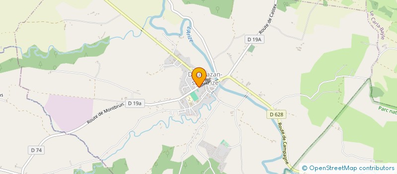 localisation de l'entreprise ARIZE CONSTRUCTIONS BOIS à DAUMAZAN-SUR-ARIZE