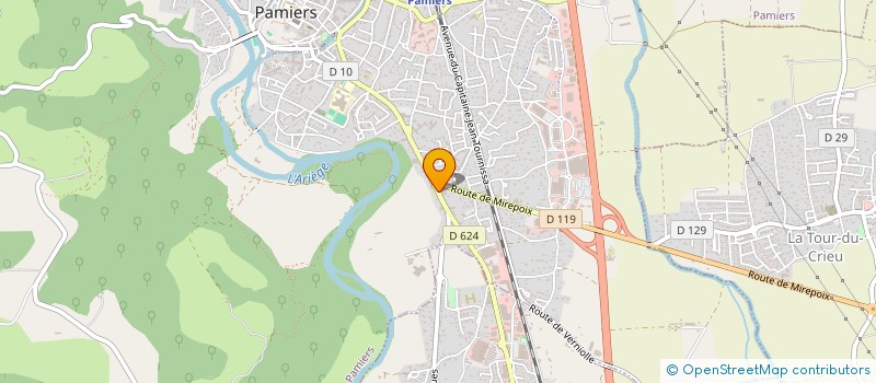 localisation de l'entreprise ARIZE INFORMATIQUE ET SERVICES à PAMIERS