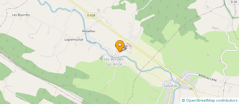 localisation de l'entreprise ARIZE SERVICES à LES BORDES-SUR-ARIZE
