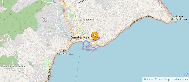 localisation de l'entreprise ARIZONA à SAINTE-MAXIME
