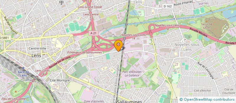 localisation de l'entreprise ARIZONA  SALLAUMINES