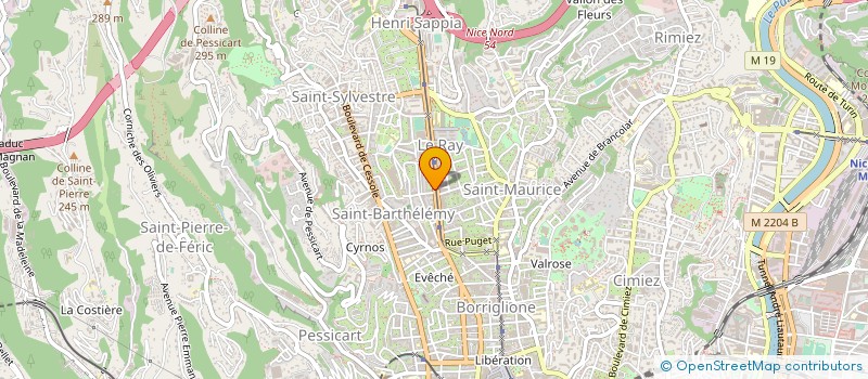 localisation de l'entreprise ARJ à NICE