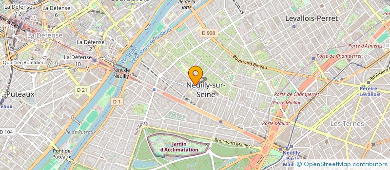 localisation de l'entreprise ARJ IMMO CONSEIL à NEUILLY-SUR-SEINE