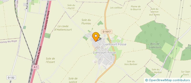 localisation de l'entreprise ARJ METAL  LIANCOURT-FOSSE