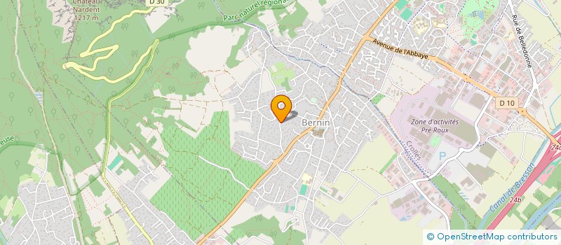 localisation de l'entreprise ARJ2C  BERNIN