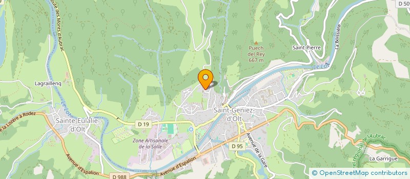 localisation de l'entreprise ARJEAN  SAINT GENIEZ D'OLT ET D'AUBRAC