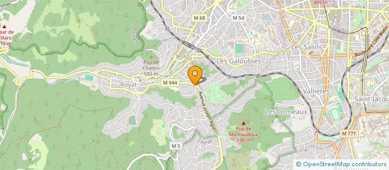 localisation de l'entreprise ARJEO  ROYAT