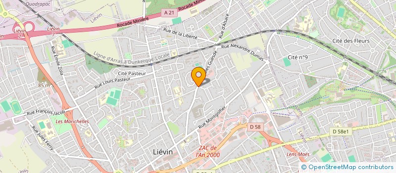 localisation de l'entreprise ARJIH  LIEVIN