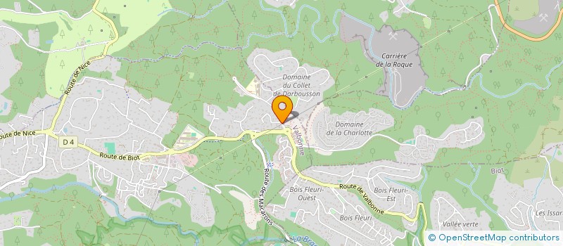 localisation de l'entreprise ARJILOU  VALBONNE