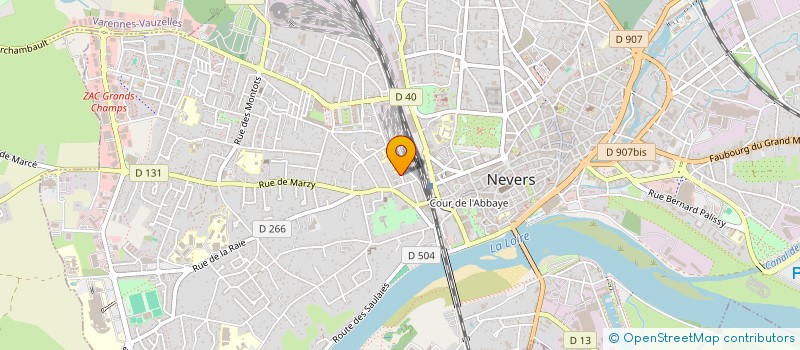 localisation de l'entreprise ARJINE à NEVERS