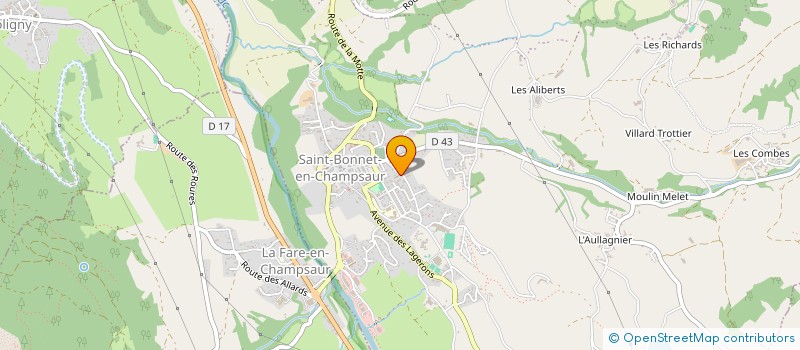 localisation de l'entreprise ARJO  LA FARE-EN-CHAMPSAUR