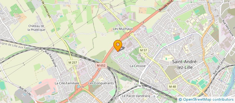 localisation de l'entreprise ARJOLOU FRERES à LAMBERSART