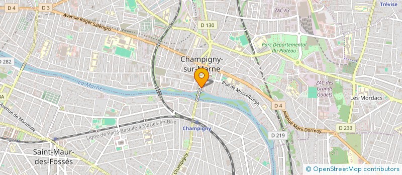 localisation de l'entreprise ARJPR  CHAMPIGNY-SUR-MARNE