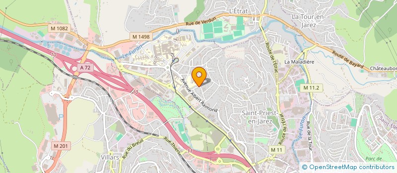 localisation de l'entreprise ARJUCAP  SAINT-PRIEST-EN-JAREZ